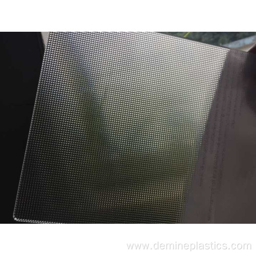 Polycarbonate prismatic transparent light panel